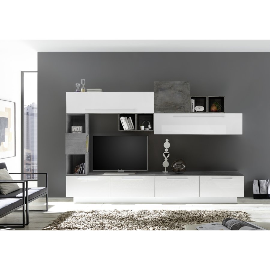Infinity 138 cm Wandmeubel Handvat Onder Infinity 138 cm Wandmeubel Handvat Onder