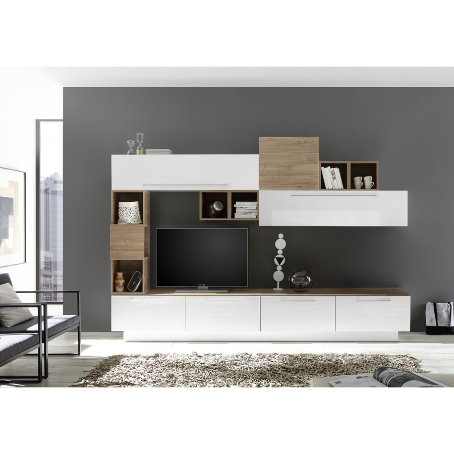 Infinity 138 cm Wandmeubel Handvat Onder Infinity 138 cm Wandmeubel Handvat Onder