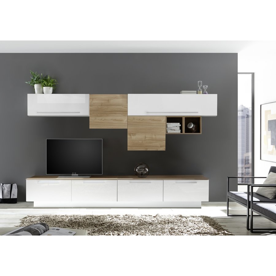 Infinity 138 cm Wandmeubel Handvat Onder Infinity 138 cm Wandmeubel Handvat Onder