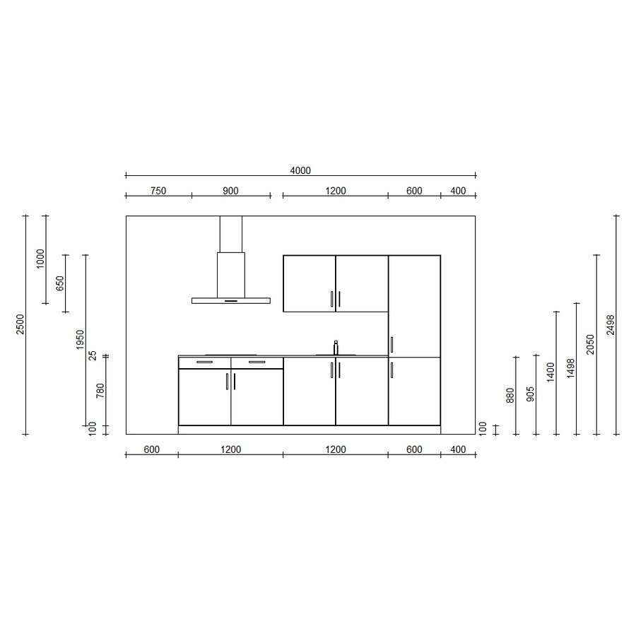 Delta Tijm Rechte Keuken Leigrijs