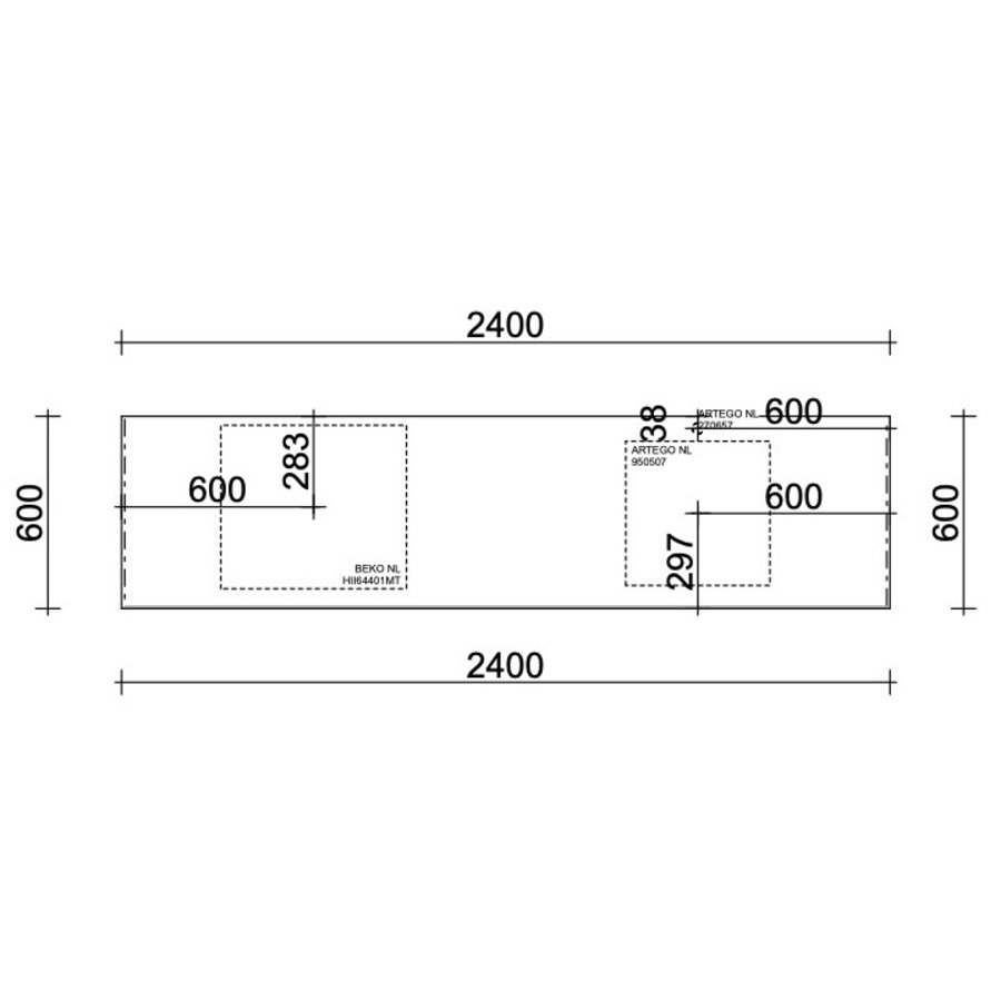 Turin Tijm Rechte Keuken Grafiet Turin Tijm Rechte Keuken Grafiet