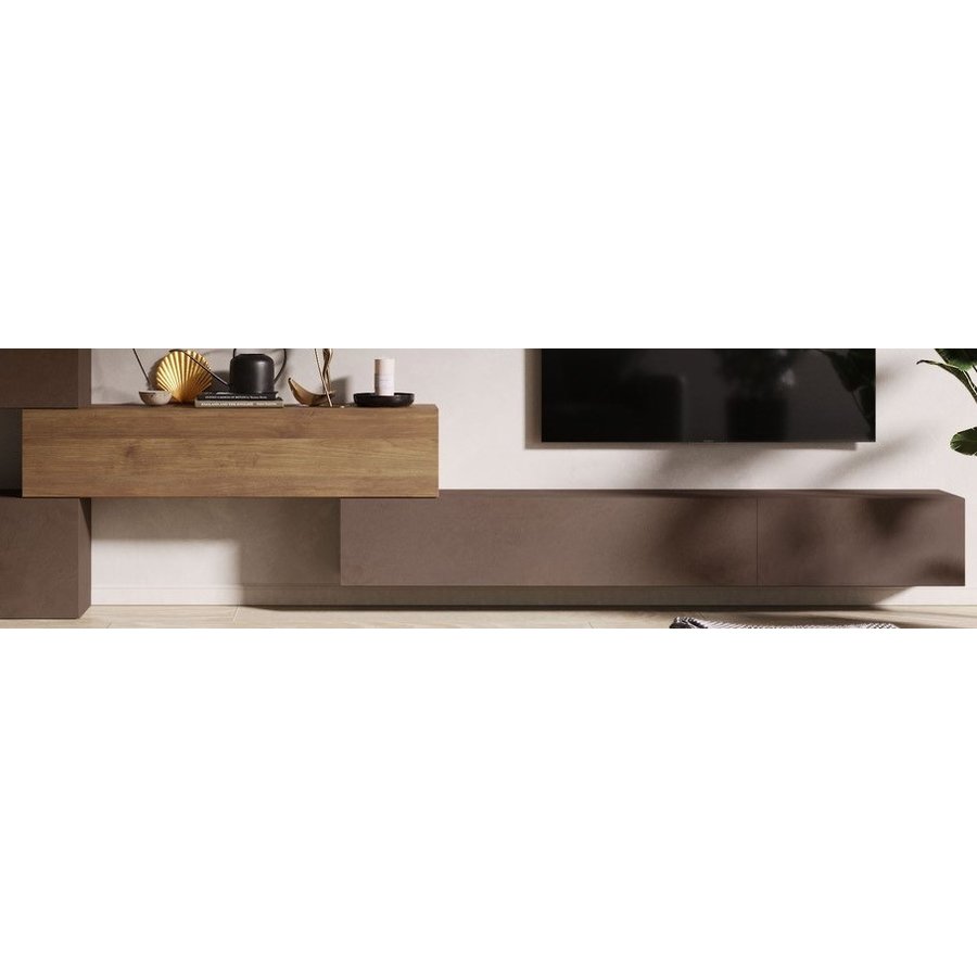 Infinity 2.0 Brons / Eiken TV Meubel Set 14 Infinity 2.0 Brons / Eiken TV Meubel Set 14