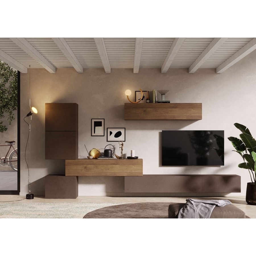 Infinity 2.0 Brons / Eiken TV Meubel Set 14 Infinity 2.0 Brons / Eiken TV Meubel Set 14