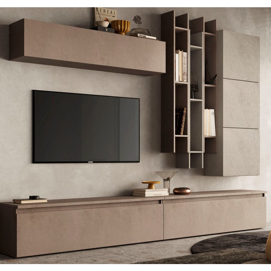 Infinity 2.0 Argilla Grijs / Brons TV Meubel Set 20 Infinity 2.0 Argilla Grijs / Brons TV Meubel Set 20