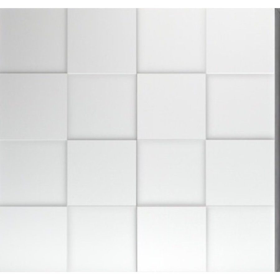 Bex Hoogglans Wit 3D Dama Wandkast Bex Hoogglans Wit 3D Dama Wandkast