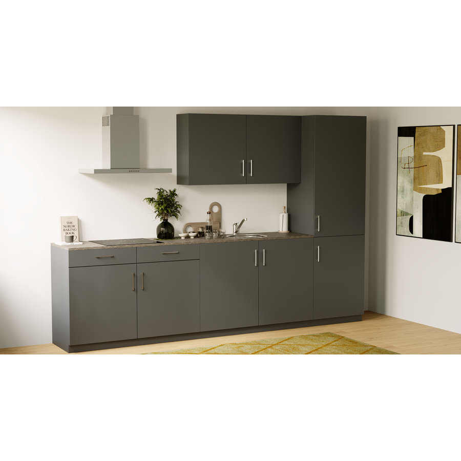 Turin Tijm Rechte Keuken Grafiet Turin Tijm Rechte Keuken Grafiet