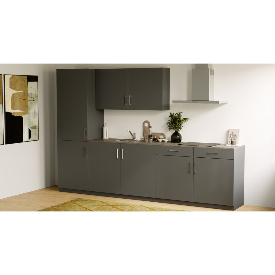 Turin Tijm Rechte Keuken Grafiet Turin Tijm Rechte Keuken Grafiet