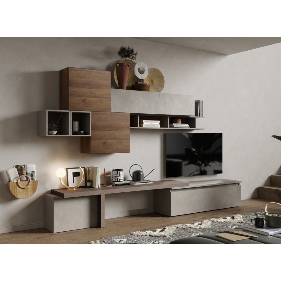 Infinity 2.0 Argilla/Brons/Eiken TV Meubel Set 28 Infinity 2.0 Argilla/Brons/Eiken TV Meubel Set 28