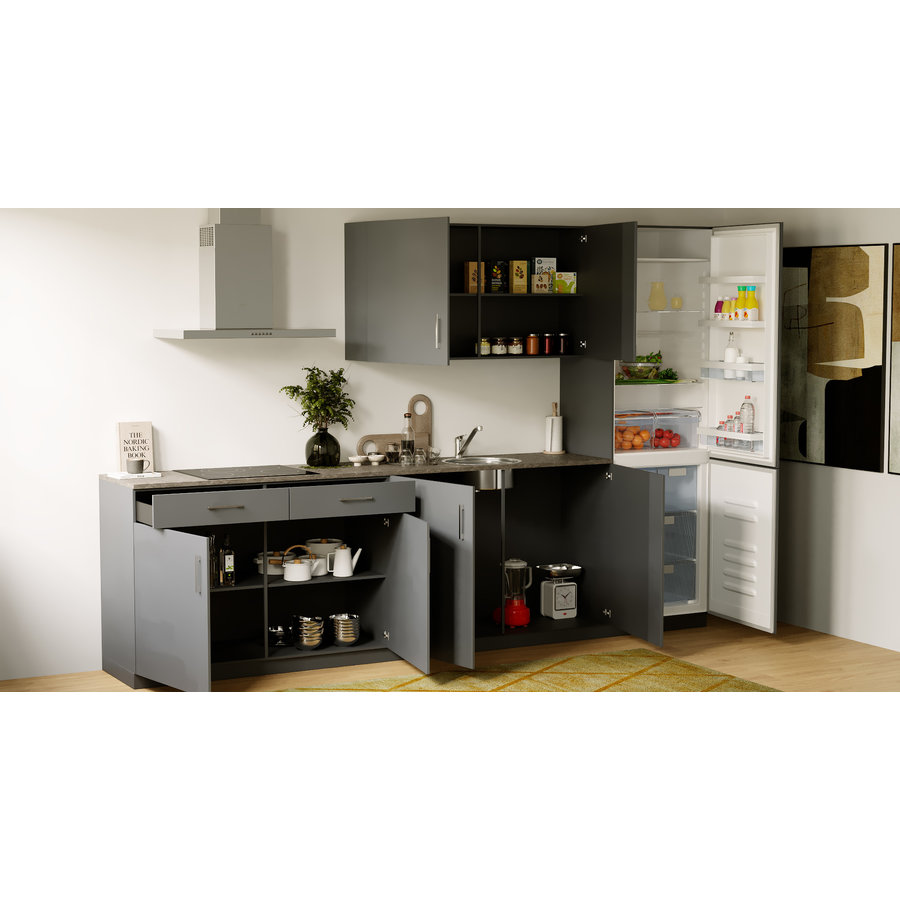 Turin Tijm Rechte Keuken Grafiet Turin Tijm Rechte Keuken Grafiet