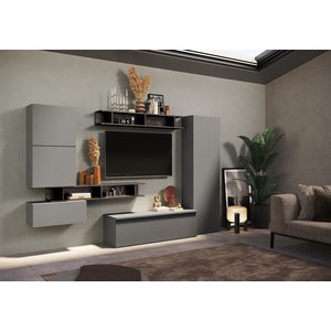 Benvenuto Design Infinity 2.0 Ardesia / Piombo TV Meubel Set 38