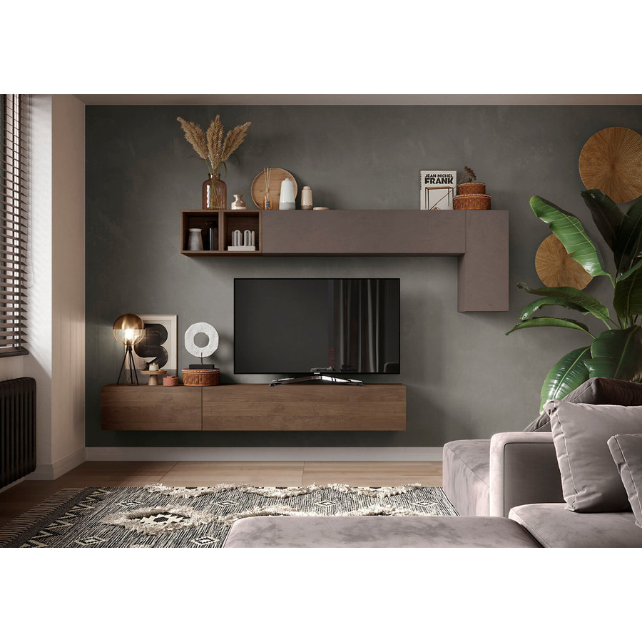 Infinity 2.0 Mercure Eiken / Brons TV Meubel Set 41 Infinity 2.0 Mercure Eiken / Brons TV Meubel Set 41