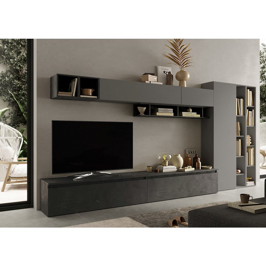 Infinity 2.0 Ardesia / Piombo TV Meubel Set 43 Infinity 2.0 Ardesia / Piombo TV Meubel Set 43