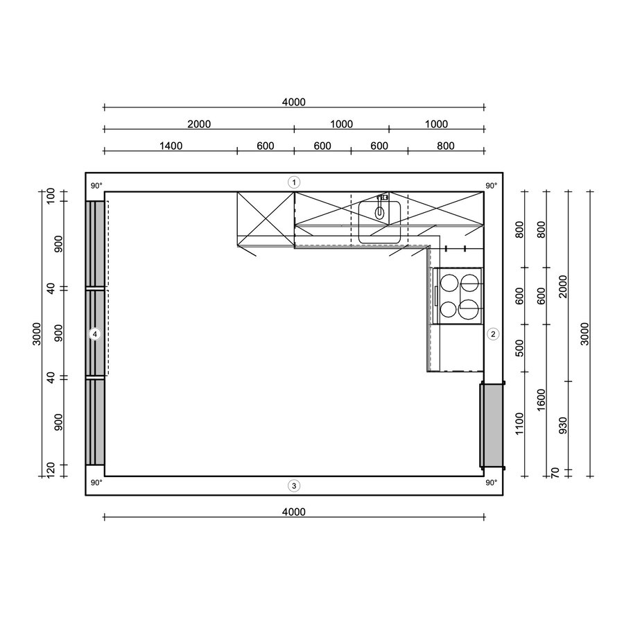 Turin Kamille L - Keuken Grafiet Turin Kamille L - Keuken Grafiet