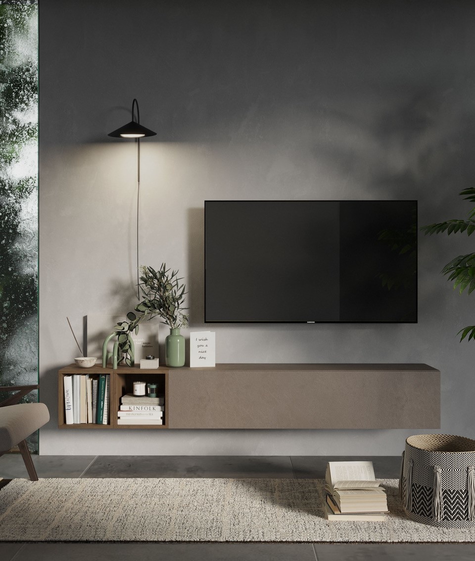 Benvenuto Design Infinity 2.0 Argilla / Mercure Eiken TV Meubel