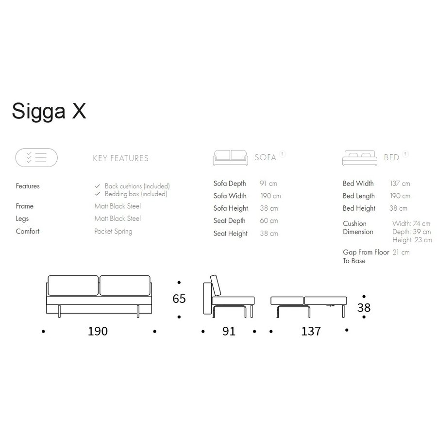 Sigga X Zand Slaapbank Sigga X Zand Slaapbank