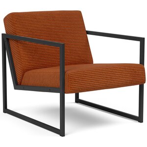 Innovation Living Vikko Oranje Corduroy Loungestoel met Armleuning