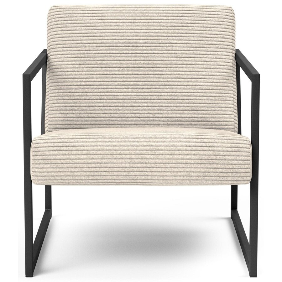 Vikko Ivory Corduroy Loungestoel met Armleuning Vikko Ivory Corduroy Loungestoel met Armleuning