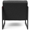 Vikko Houtskool Zwart Loungestoel met Armleuning