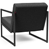 Vikko Houtskool Zwart Loungestoel met Armleuning