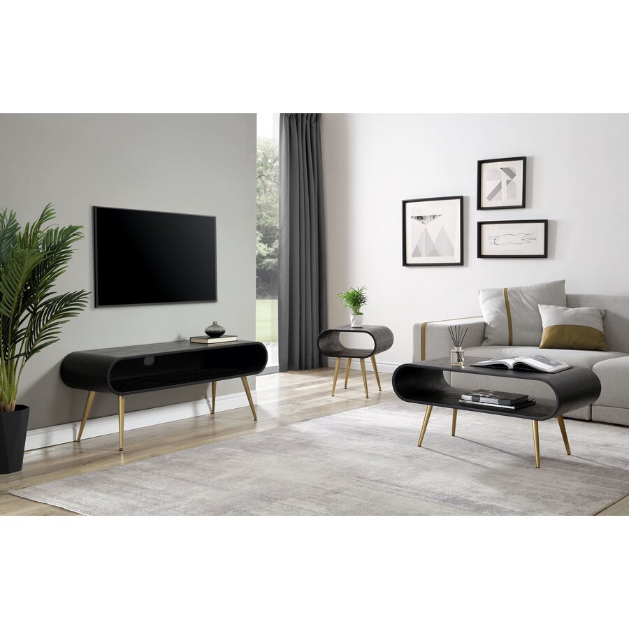 Auckland Zwart / Goud Bijzettafel