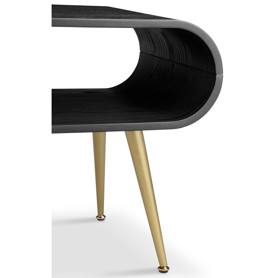 Auckland Zwart / Goud Bijzettafel