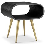 Jual Furnishings Auckland Zwart / Goud Bijzettafel