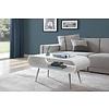 Auckland Wit / Chroom Salontafel