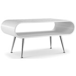 Jual Furnishings Auckland Wit / Chroom Salontafel Jual Furnishings Auckland Wit / Chroom Salontafel