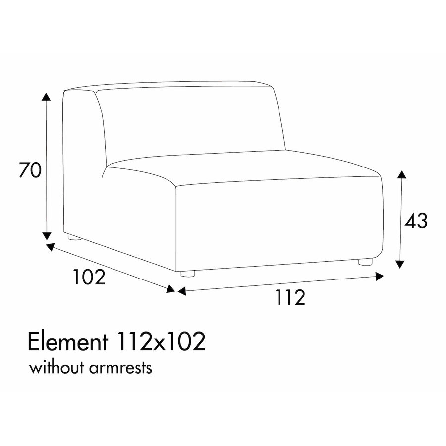 Annie 1-Zits 112 cm Annie 1-Zits 112 cm