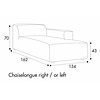 Annie Chaise Longue 134 x 162 cm Rechts/Links