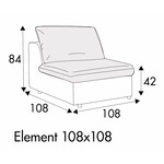 Milou 1-Zits 108 cm Milou 1-Zits 108 cm