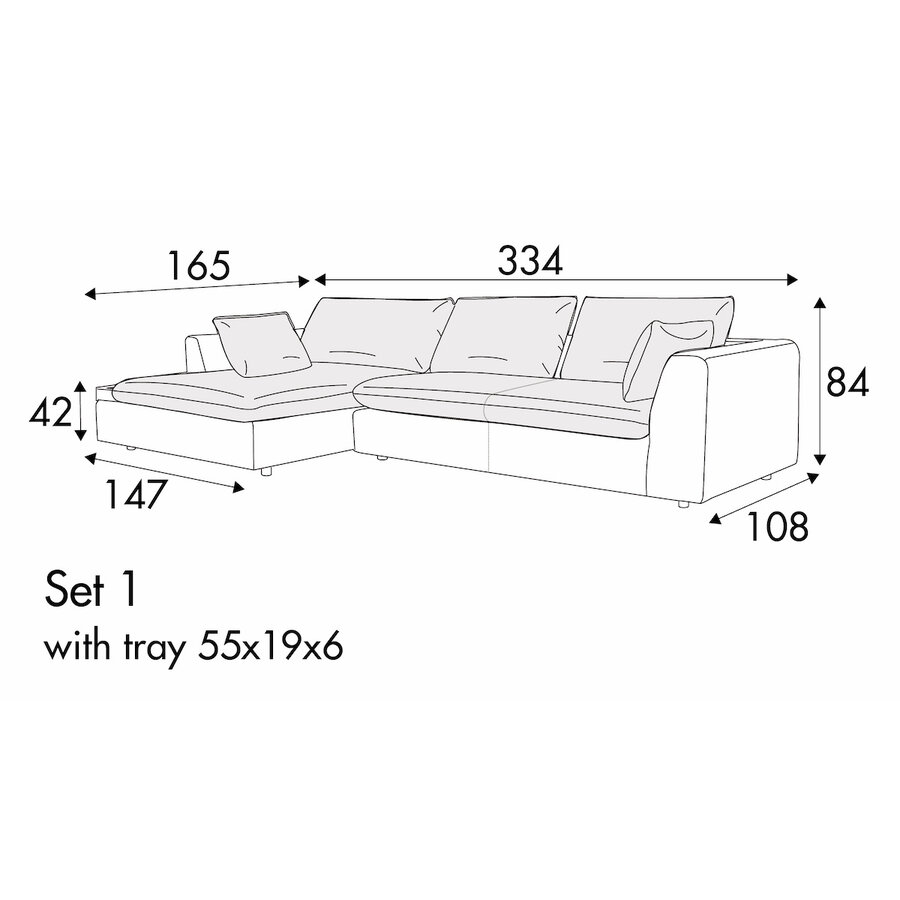 Milou Set 1 met Gefineerd Bakje Rechts/Links Milou Set 1 met Gefineerd Bakje Rechts/Links