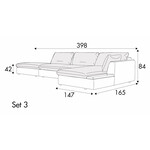 Milou Set 3 met Gefineerd Bakje Rechts/Links