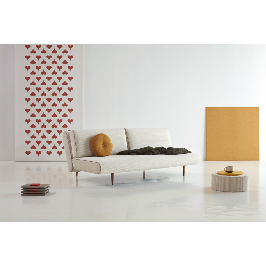 Unfurl Ivory Corduroy Lounger Slaapbank Unfurl Ivory Corduroy Lounger Slaapbank