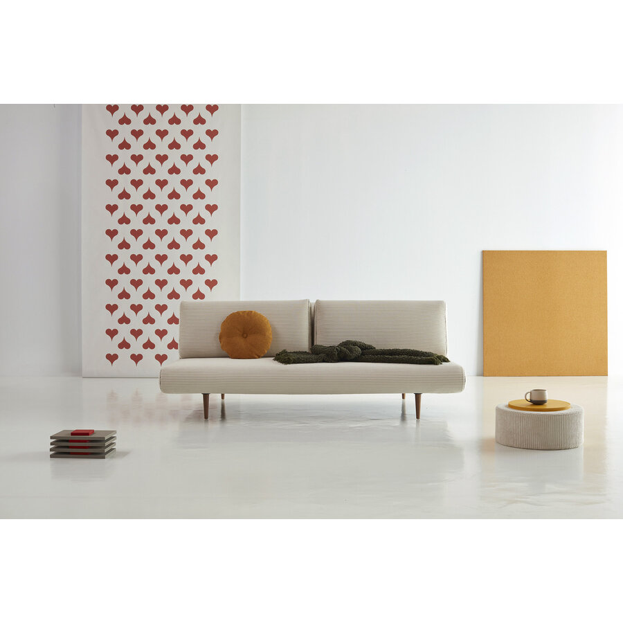 Unfurl Ivory Corduroy Lounger Slaapbank Unfurl Ivory Corduroy Lounger Slaapbank