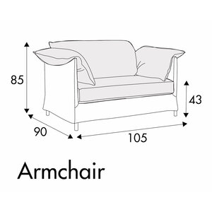 Lotus Outdoor Fauteuil 105 cm