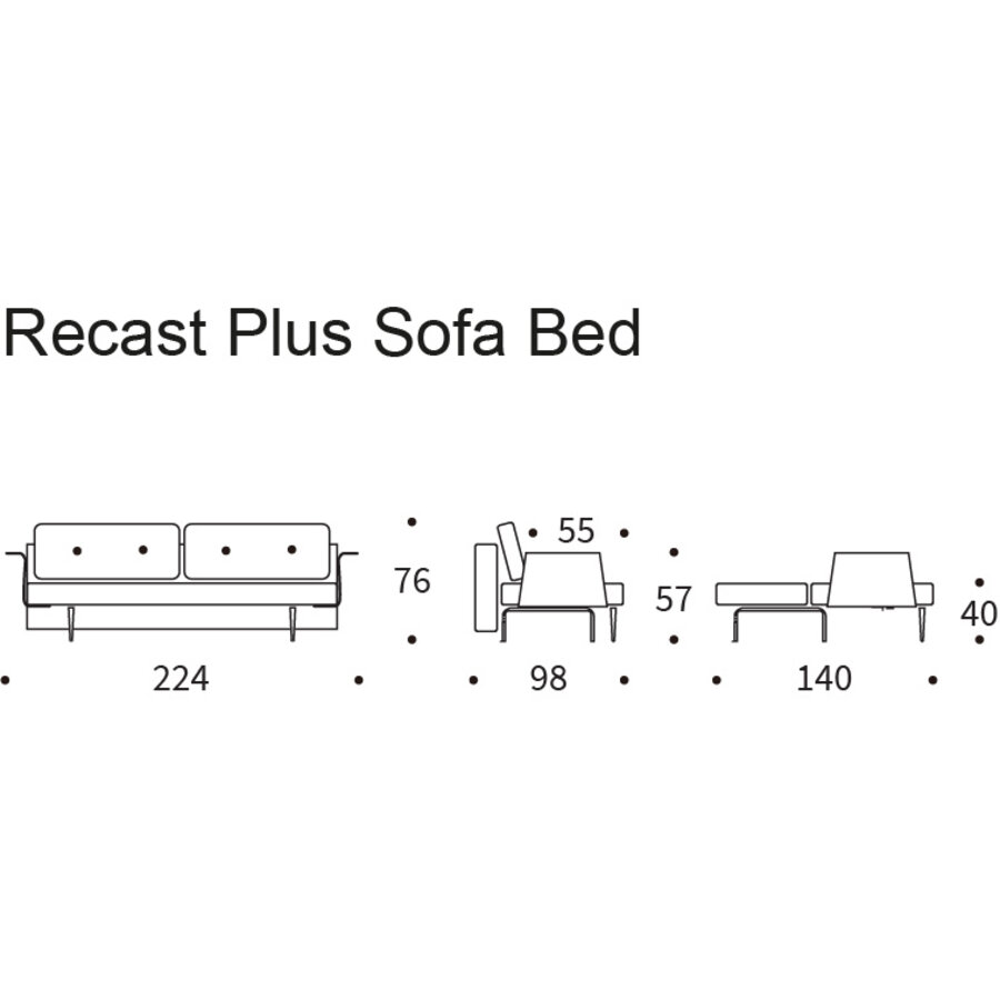 Recast Plus Oker Bouclé Slaapbank Deluxe Recast Plus Oker Bouclé Slaapbank Deluxe