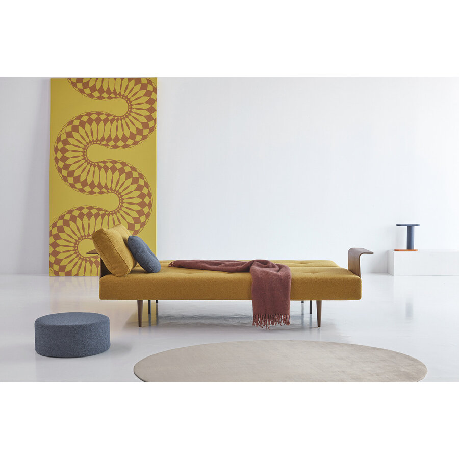 Recast Plus Oker Bouclé Slaapbank Deluxe Recast Plus Oker Bouclé Slaapbank Deluxe