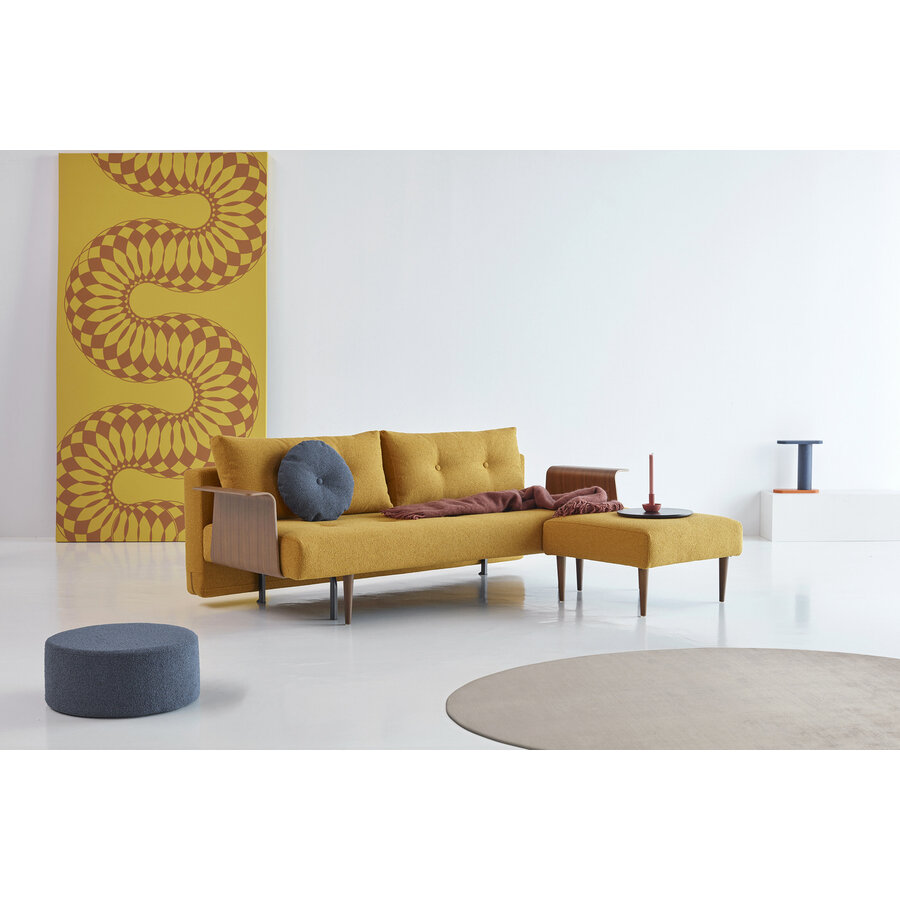 Recast Plus Oker Bouclé Slaapbank Deluxe Recast Plus Oker Bouclé Slaapbank Deluxe