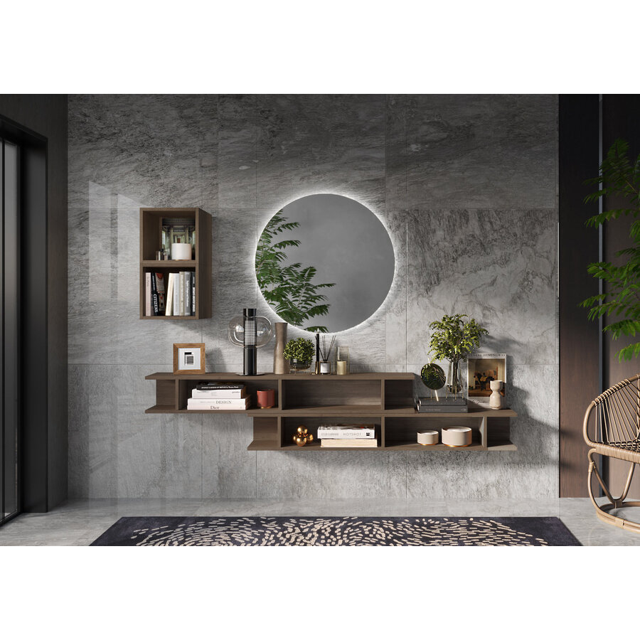 Infinity 2.0 Mercure  Eiken Open Wandkasten Set Infinity 2.0 Mercure  Eiken Open Wandkasten Set