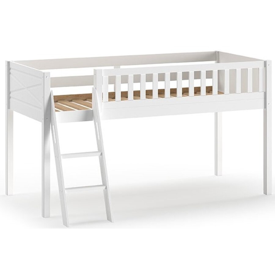 KidsOnly Scott Wit Hoogslaper met Schuine Ladder kopen bij Furnea