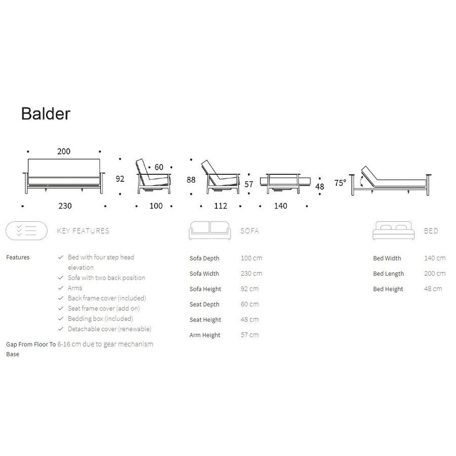 Balder Bos Groen Bouclé Slaapbank Balder Bos Groen Bouclé Slaapbank