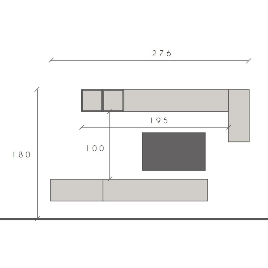 Infinity 2.0 Mercure Eiken / Brons TV Meubel Set 41 Infinity 2.0 Mercure Eiken / Brons TV Meubel Set 41