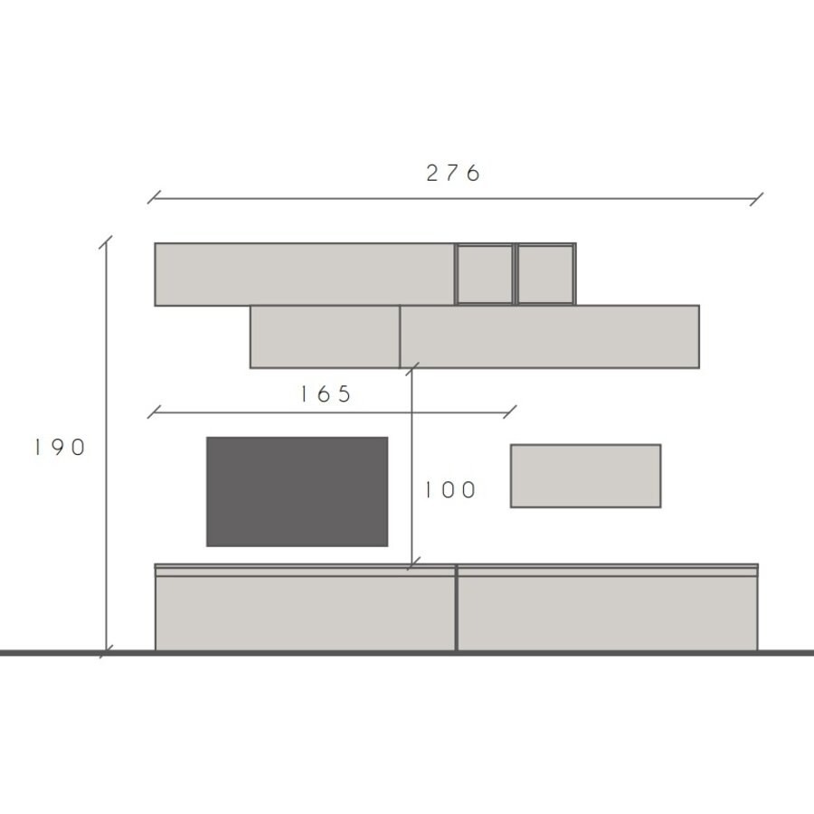 Infinity 2.0 Argilla/Brons/Kadiz TV Meubel Set 42