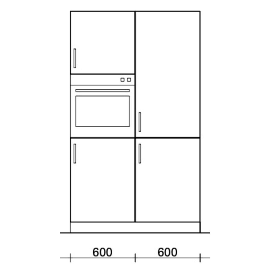 Turin Rozemarijn Eiland Keuken Grafiet