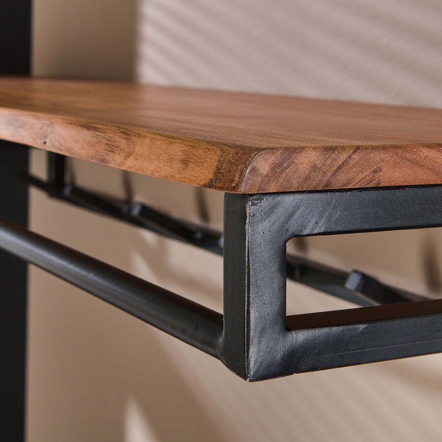 Custom 6 Haken Kapstok met Hoedenplank Custom 6 Haken Kapstok met Hoedenplank