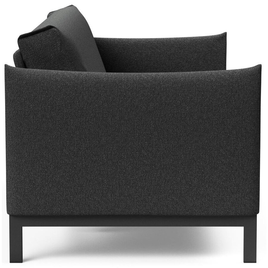 Junus Houtskool Zwart Bouclé Slaapbank 140 cm Junus Houtskool Zwart Bouclé Slaapbank 140 cm