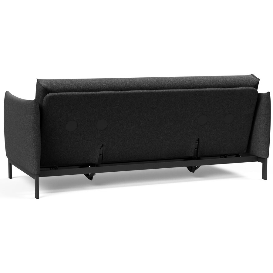 Junus Houtskool Zwart Bouclé Slaapbank 140 cm Junus Houtskool Zwart Bouclé Slaapbank 140 cm