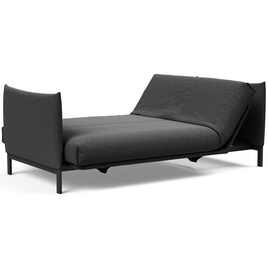 Junus Houtskool Zwart Bouclé Slaapbank 140 cm Junus Houtskool Zwart Bouclé Slaapbank 140 cm