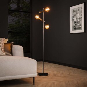 Davidi Design Point Houtskool Zwart Vloerlamp 3L